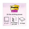 Post-It Pop-up 3 x 3 Note Refill, Miami, 90 Notes/Pad, PK10 R330-10SSMIA